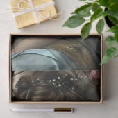 Blue Winged Angel Romantic Vintage Art Decoupage Seidenpapier (Geschenk)