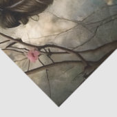 Blue Winged Angel Romantic Vintage Art Decoupage Seidenpapier (Ausschnitt)