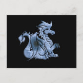 Blue Winged Dragon Postcard Postkarte (Vorderseite)