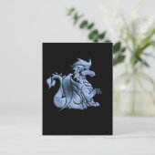 Blue Winged Dragon Postcard Postkarte (Stehend Vorderseite)