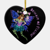 Blue Winged Pixie Keramik Ornament (Vorne)