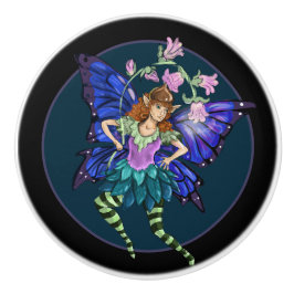 Blue Winged Pixie Keramikknauf