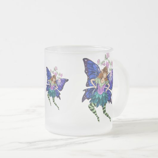Blue Winged Pixie Mattglastasse (VorderseiteRechts)