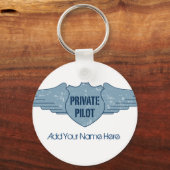 Blue Wings von Privatpiloten Schlüsselanhänger (Vorderseite)