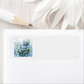 Blue Winter Address Labels (Insitu)