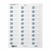 Blue Winter Address Labels (Vorne)