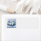 Blue Winter Address Labels (Insitu)