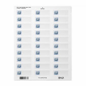 Blue Winter Address Labels (Vorne)