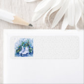 Blue Winter Address Labels (Insitu)