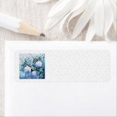 Blue Winter Address Labels (Insitu)