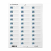 Blue Winter Address Labels (Vorne)