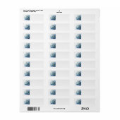 Blue Winter Address Labels (Vorne)