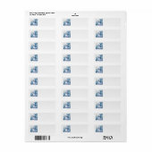 Blue Winter Address Labels (Vorne)