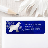 Blue Winter Afghan Hound Rücksendeadresse (Insitu)