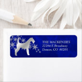 Blue Winter Airedale Rücksendeadresse (Insitu)