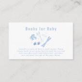 Blue Winter Après Bébé Ski Books For Baby Shower  Begleitkarte (Vorderseite)