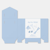 Blue Winter Après Bébé Ski Boy Baby Shower  Geschenkschachtel (Ungefaltet)