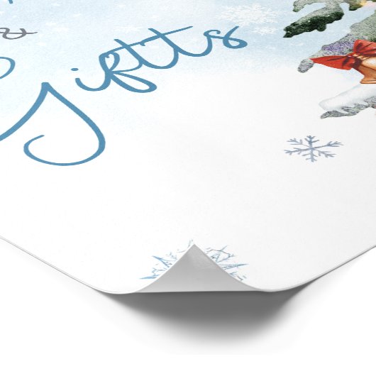 Blue Winter Baby Es ist kalt draußen Bücher und Ge Poster (Ecke)