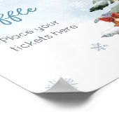 Blue Winter Baby Es ist kalt draußen Windelwascher Poster (Ecke)