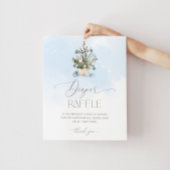 Blue winter Baby ist kalt vor der Windelraffle Poster