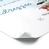 Blue Winter Baby seine kalte Outside Envelope Stat Poster (Ecke)