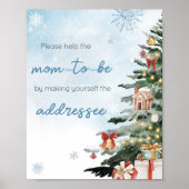 Blue Winter Baby seine kalte Outside Envelope Stat Poster (Vorne)