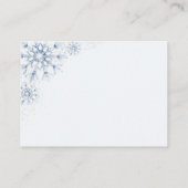 Blue Winter Baby Showbücher für Baby Begleitkarte (Rückseite)