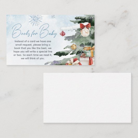 Blue Winter Baby's Cold Outside Books for Baby Begleitkarte (Vorne/Hinten)