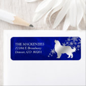 Blue Winter Bernese Mountain Dog Rücksendeadresse (Insitu)