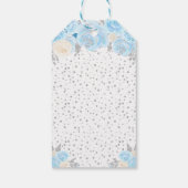 Blue Winter Blonde Hair Princess 16 . Geburtstag Geschenkanhänger (Rückseite)