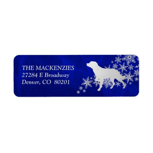 Blue Winter Bretagne Rücksendeadresse (Vorne)