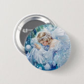 Blue Winter Button (Vorne & Hinten)