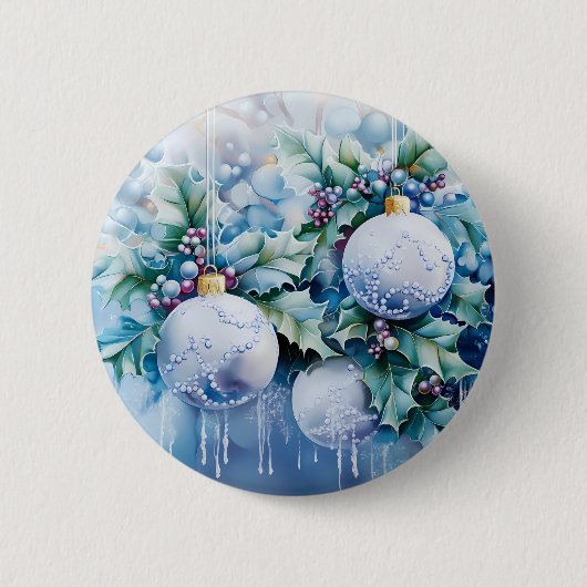 Blue Winter Button (Vorderseite)