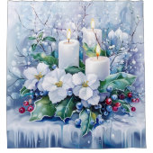 Blue Winter Duschvorhang (Vorderseite)