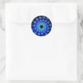 Blue Winter Eye Runder Aufkleber (Tasche)