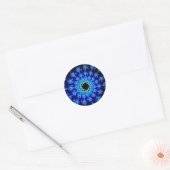 Blue Winter Eye Runder Aufkleber (Umschlag)