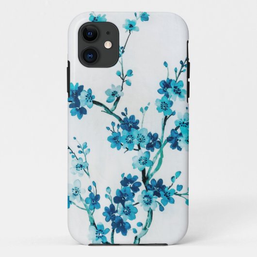 Blue Winter Floral Water | Custom Case-Mate iPhone Hülle (Rückseite)