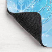 Blue Winter Frohe Weihnachtsmousepad Mousepad (Ecke)