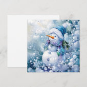 Blue Winter Grußkarte (Vorne/Hinten)