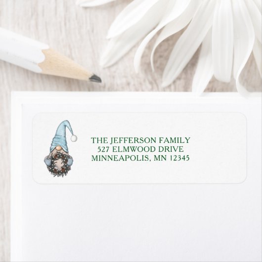 Blue Winter Holiday Nordic Gnome (Insitu)