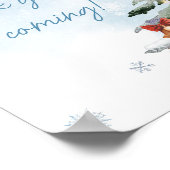 Blue Winter It's Cold Outside Vielen Dank für Ihr  Poster (Ecke)