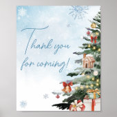 Blue Winter It's Cold Outside Vielen Dank für Ihr  Poster (Vorne)