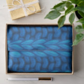 Blue Winter Knitting Wooly Muster Seidenpapier (Geschenk)