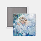 Blue Winter Magnet (Vorderseite/Rückseite)