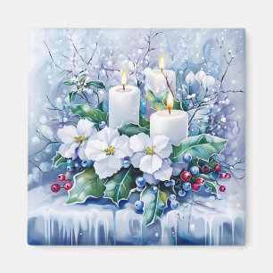 Blue Winter Magnet