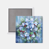 Blue Winter Magnet (Vorderseite/Rückseite)