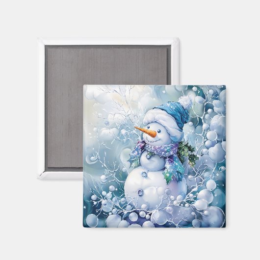 Blue Winter Magnet (Vorderseite/Rückseite)