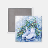 Blue Winter Magnet (Vorderseite/Rückseite)