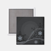 Blue Winter Magnet (Vorderseite/Rückseite)
