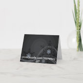 Blue Winter Note Card Karte (Rückseite)